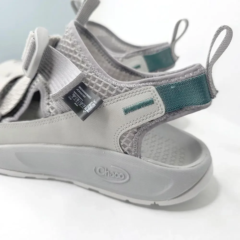Chaco Odyssey Men 9 Gray Closed Toe Mesh Water Shoe Hiking Sandal Gorpcore Sport